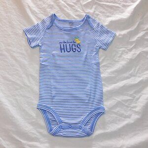 Baby Boy First Easter One Piece Hugs Chick Eggs Blue Unisex 12 Months Bunny NEW